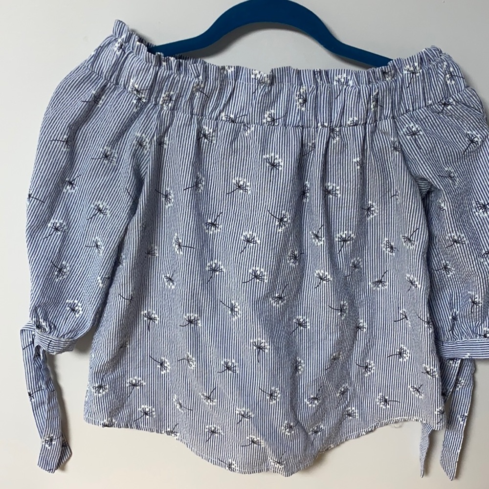 Over the shoulder blouse